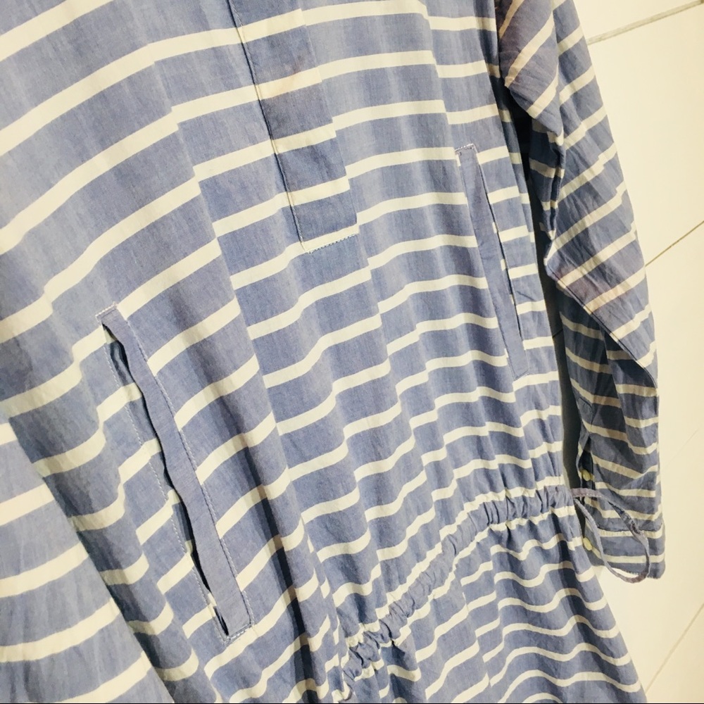 GAP Chambray Striped Blouse Dress Women’s SMALL - Picture 4 of 7
